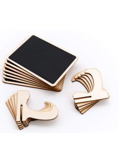 Y&D 20 Pack Wood Mini Chalkboards Signs with Support Easels, Place Cards, Small Rectangle Blackboard for Weddings, Birthday Parties, Message Board and Event Decorations  - Image 5
