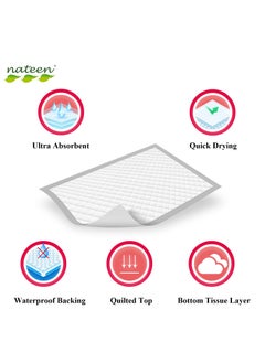 nateen Nateen Disposable Incontinence Underpads,80 x 180 cm,20 Pcs Bed Pads for Mattress Furniture Sofa Chair Protector High Absorbency Mats.  - Image 3