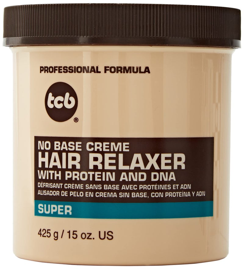 TCB No Base Creme Hair Relaxer with Protein and DNA Super 15.oz - Image 1