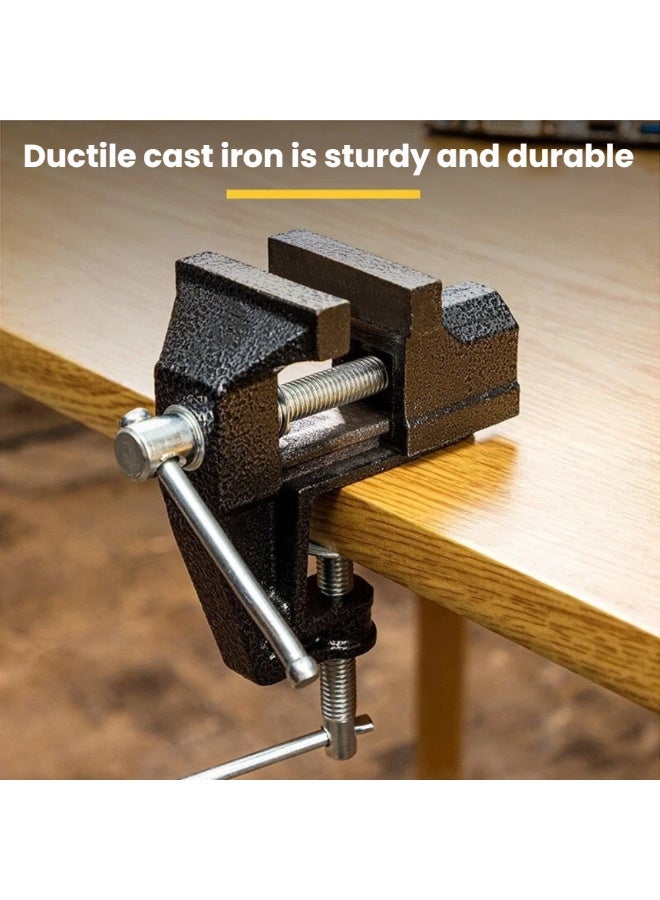 Mini Bench Vise 35mm Jaw Opening | Home Table Clamp for Crafting, Jewelry u0026 Model Making - Image 3