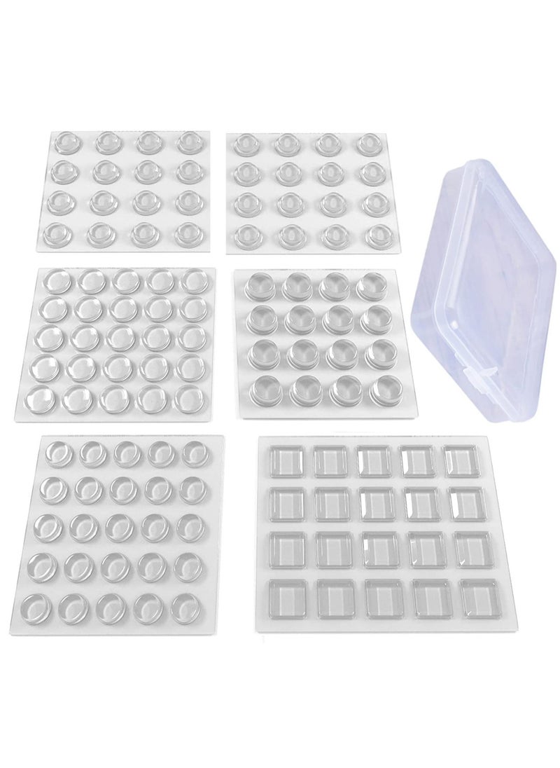 Clear Rubber Feet Pads,Adhesive Buffer Door Bumpers Self Stick Noise ,Cabinet Door Bumpers Adhesive cushion, for Drawers Cabinets Cutting boards Photo Frames Glass Table with box