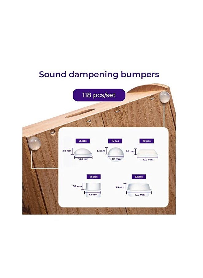 Clear Rubber Feet Pads,Adhesive Buffer Door Bumpers Self Stick Noise ,Cabinet Door Bumpers Adhesive cushion, for Drawers Cabinets Cutting boards Photo Frames Glass Table with box