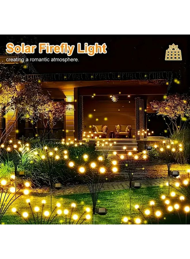 Multicolor Solar Powered Outdoor Garden Lights 12 Fireflies 8 Modes Auto On Off - Image 5