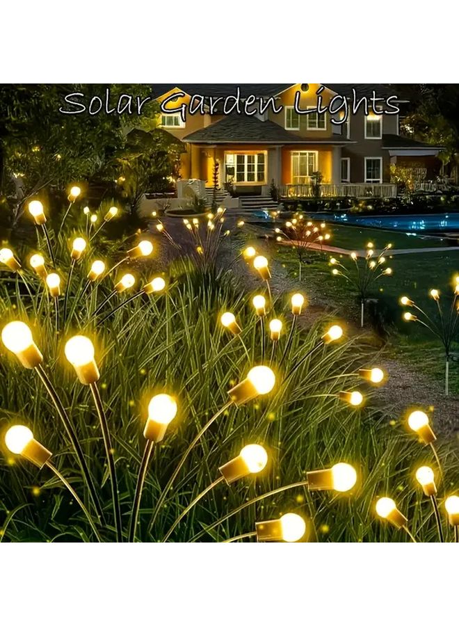 Multicolor Solar Powered Outdoor Garden Lights 12 Fireflies 8 Modes Auto On Off - Image 2
