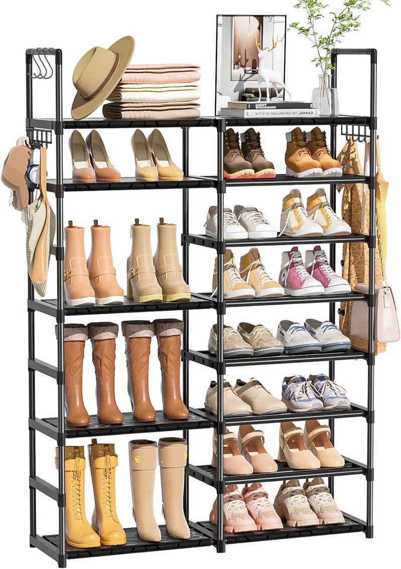 OYREL Shoe Rack Organizer 8 Tiers, Tall Shoe Racks Shelf Storage, 26-32 Pairs Vertical Large Rack,Stackable Shoes Racks for Entryway, Closet, Garage - Image 1