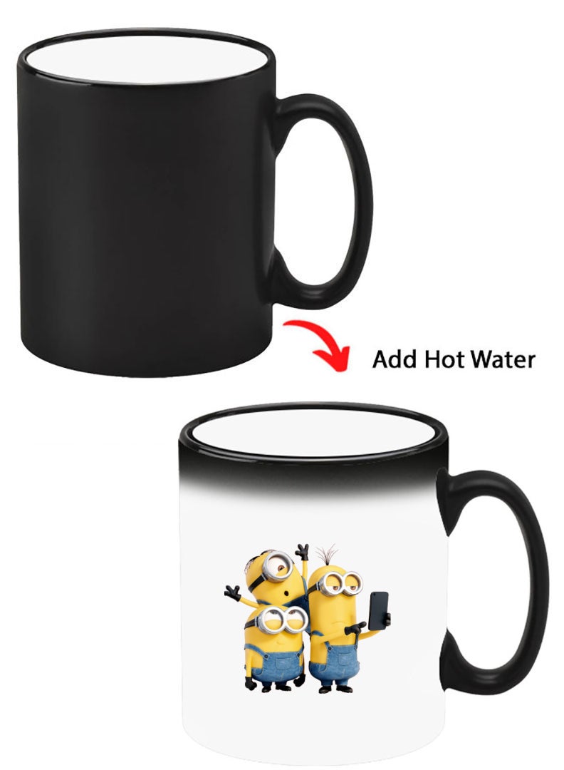 Theodor Color Changing Heat Sensitive Ceramic Mug, Image Revealed When HOT Liquid is Added! 3 minions - Image 1