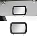 Tioollev Car Sun Visor Vanity Mirror Clipon Automotive Makeup SunShading Vehicle Sun Visor Cosmetic Vanity Mirror for Women Girls Universal Interior Car Accessories Black Black - Image 2
