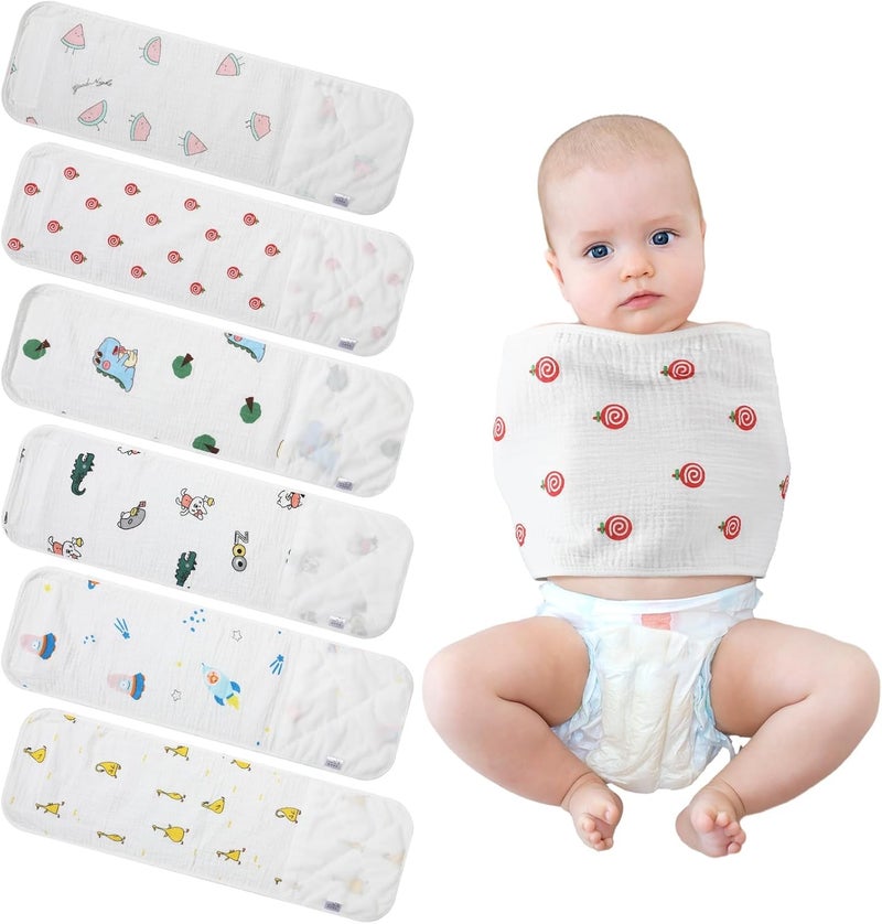 6 Pcs Newborn Snuggle Strap Adjustable Arms Swaddle Band Baby Belly Band Arms Safe Swaddle Sleep Wrap Blanket for Newborn Infant Boy Girls - Image 1