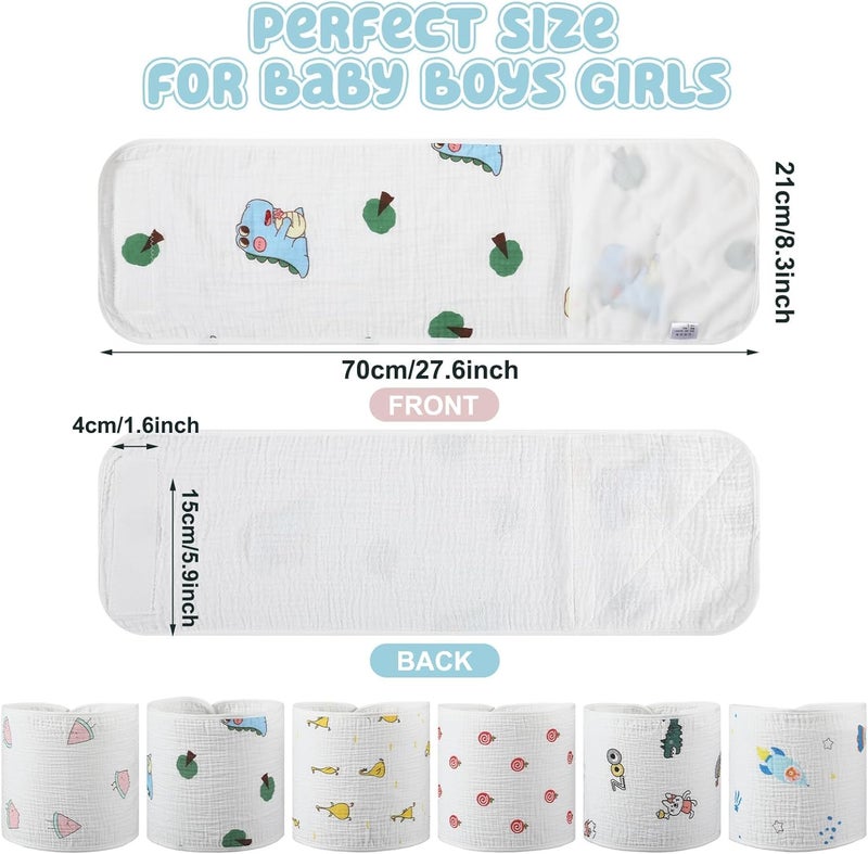 6 Pcs Newborn Snuggle Strap Adjustable Arms Swaddle Band Baby Belly Band Arms Safe Swaddle Sleep Wrap Blanket for Newborn Infant Boy Girls - Image 2