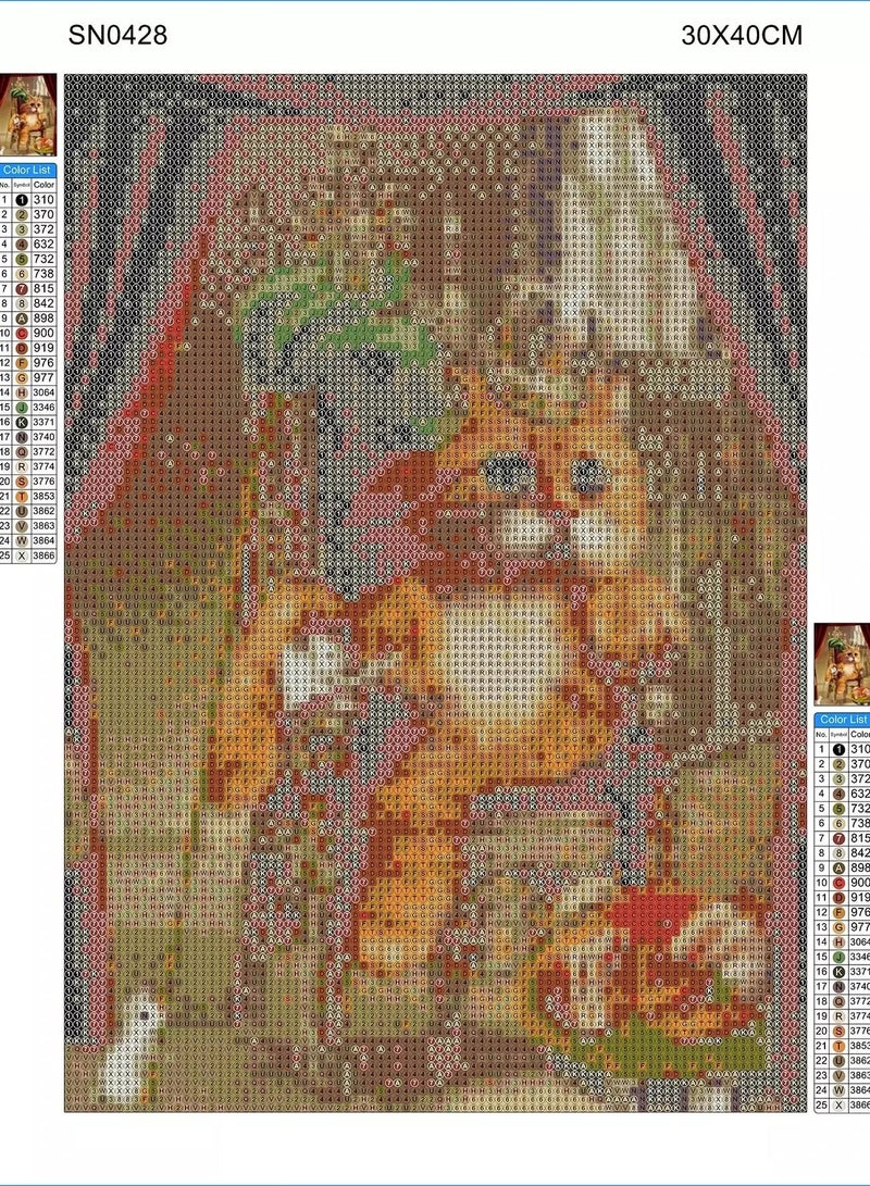 Cat Pattern Diamond Painting Without Frame - Image 2