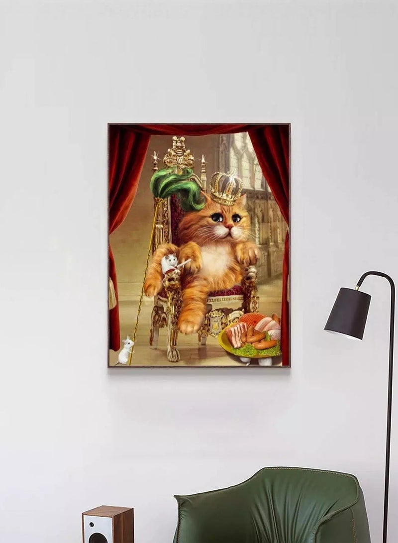 Cat Pattern Diamond Painting Without Frame - Image 3
