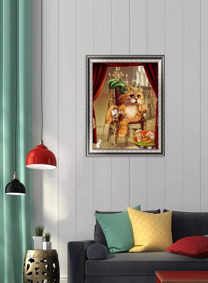 Cat Pattern Diamond Painting Without Frame - Image 4