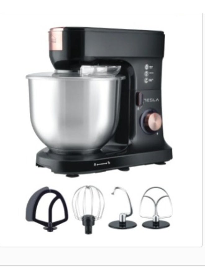 تسلا عجان وخلاط كهربائي من تيسلا، سعة 8.5 لتر، 1000 واط، 4 برامج، مع 4 سرعات، أسود، TSL-SM400