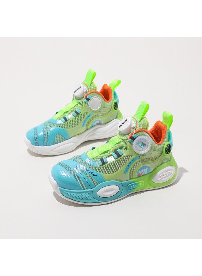 abckids Lightweight And Breathable Basketball Shoes - Mid-top Running Shoes For Kids In Autumn, Single Mesh Sports Shoes, Casual Sneakers - Image 2