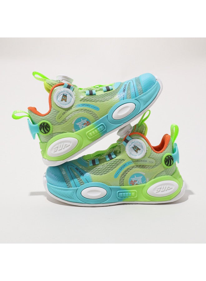 abckids Lightweight And Breathable Basketball Shoes - Mid-top Running Shoes For Kids In Autumn, Single Mesh Sports Shoes, Casual Sneakers - Image 3