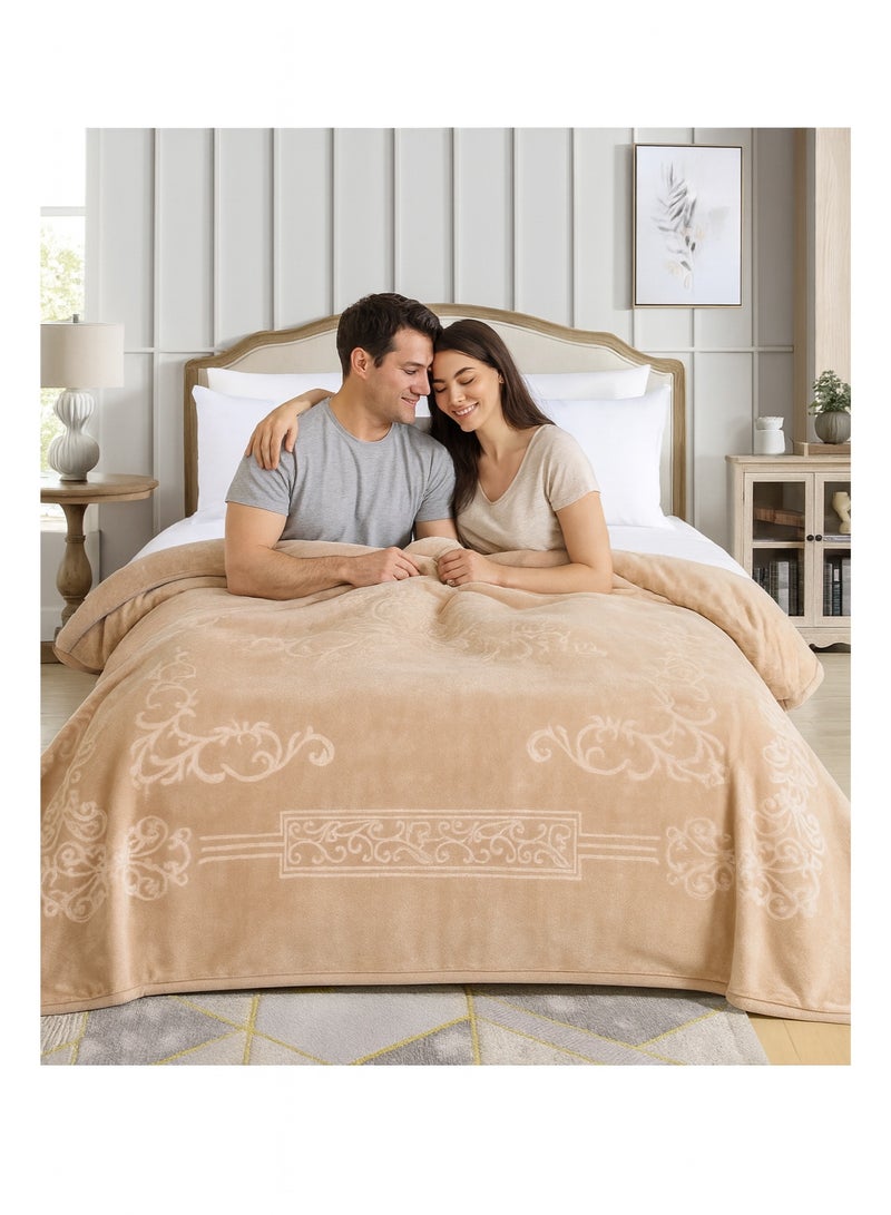Blues Premium Heavyweight Flannel Blanket 5KG – Ultra-Soft Winter Blanket 240×220 cm - Image 4