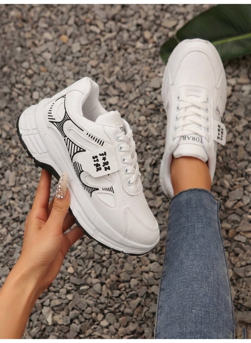 Vbranda A stylish women's sneaker that blends a modern look with practical comfort-L-21-WHITE - Image 2