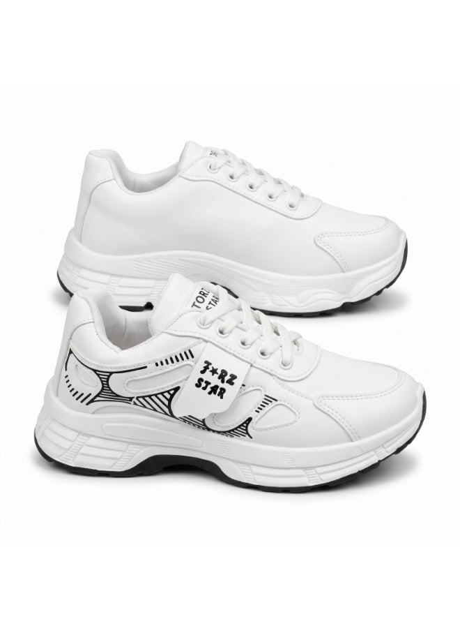 Vbranda A stylish women's sneaker that blends a modern look with practical comfort-L-21-WHITE - Image 1