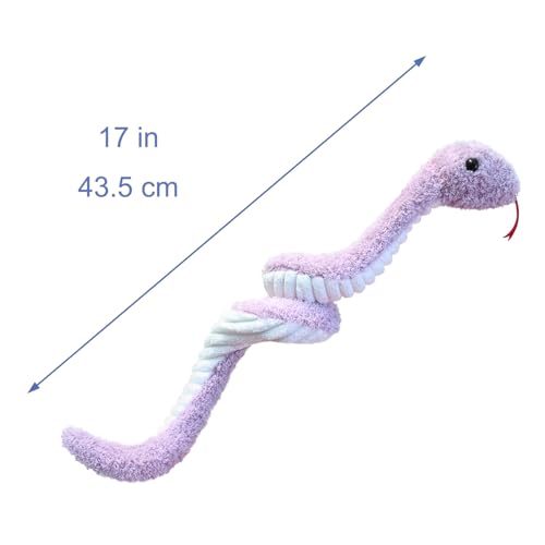 Doindute Purple Plush Snake Stuffed Animal Toy Soft Cuddly Plushie Hugger Toy for Boys Girls Gifts for Kids or Girlfriend 17 Inches - Image 5