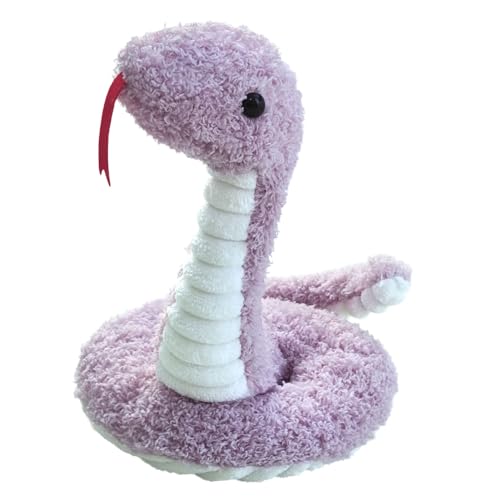 Doindute Purple Plush Snake Stuffed Animal Toy Soft Cuddly Plushie Hugger Toy for Boys Girls Gifts for Kids or Girlfriend 17 Inches - Image 1