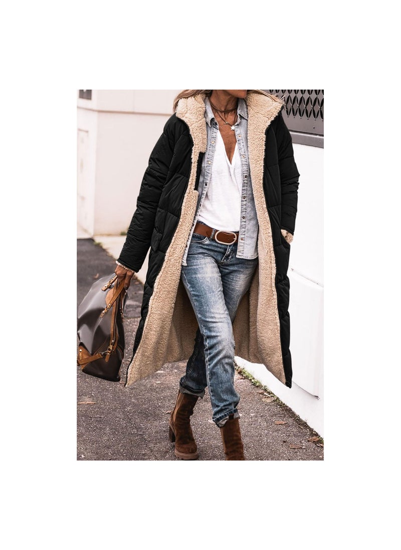 Loquat Squality Winter Long Coat Women Black  - Image 1