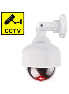 كاميرا CCTV وهمية مع ضوء LED أحمر وامض وعلامة ملصق CCTV، كاميرا مراقبة زائفة مقاومة للماء للاستخدام الداخلي والخارجي للمكتب المنزلي - pzsku/ZE27CB8EBAADC292BF523Z/45/_/1709118780/27178f40-89ae-4a9d-8cf3-991d6c780759