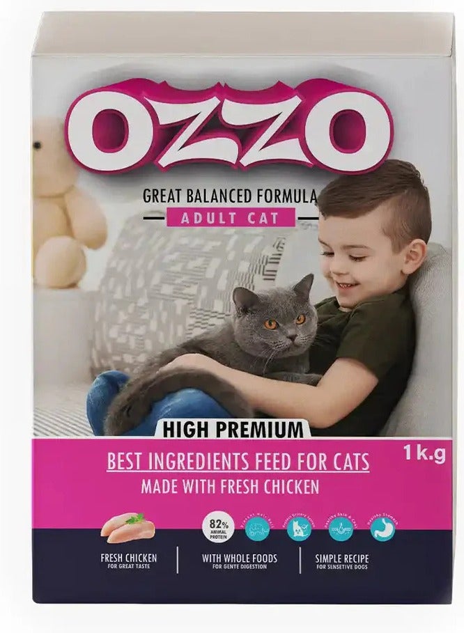 OZZO Dry Food For Adult Cat 1kg From Varmacy