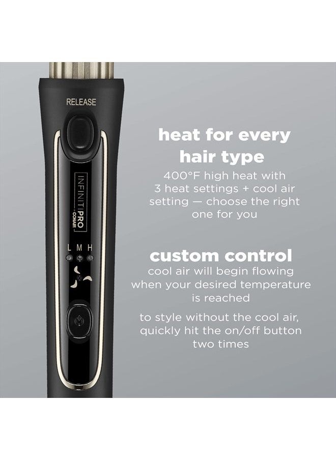 CONAIR - INFINITIPRO BY CONAIR Cool Air Curling Iron, Protects Against Damage and Locks in Style for Effortless Long Lasting Curls & Waves - Image 1