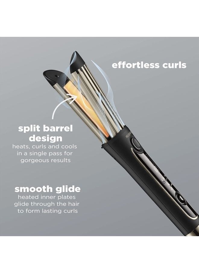 CONAIR - INFINITIPRO BY CONAIR Cool Air Curling Iron, Protects Against Damage and Locks in Style for Effortless Long Lasting Curls & Waves - Image 1