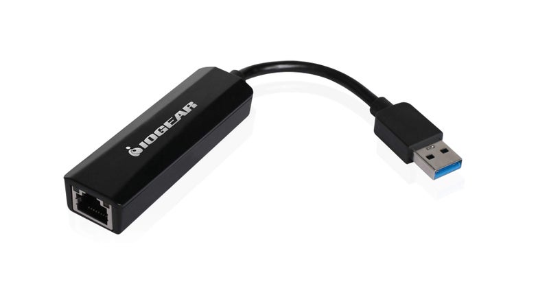 IOGEAR USB 3.0 to Ethernet Adapter - LAN Network Adapter - Gigabit (10/100/1000Mbps) - USB Powered - Nintendo Switch - Windows - Linux - MacBook Air - Chromebook - Surface - GUC3100 - Image 1