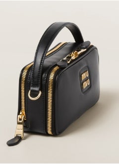 Miu Miu Leather and Patent Leather Shoulder Bag  - Image 4