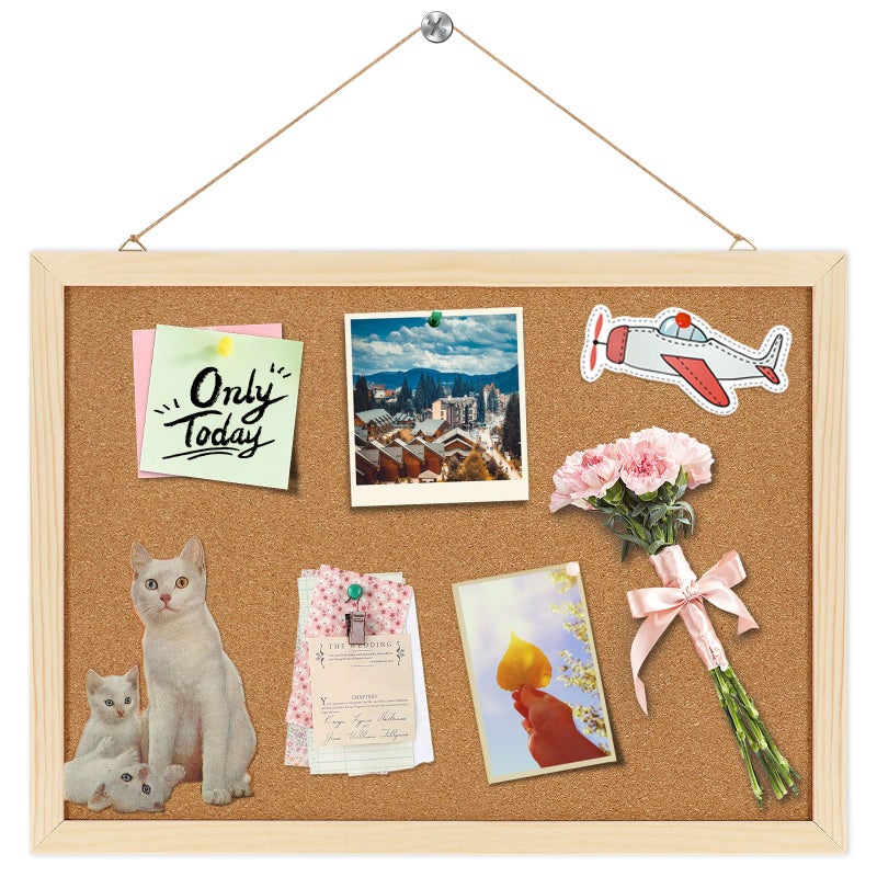 FEBSNOW Cork BoardCork Board Bulletin Board146 X 11 inches Vision BoardBulletin Board for OfficeWall Mounted Pin Board for Office Home and School - Image 2