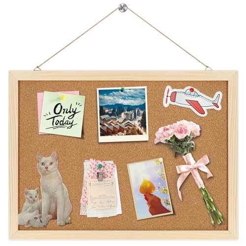 FEBSNOW Cork BoardCork Board Bulletin Board146 X 11 inches Vision BoardBulletin Board for OfficeWall Mounted Pin Board for Office Home and School - Image 1