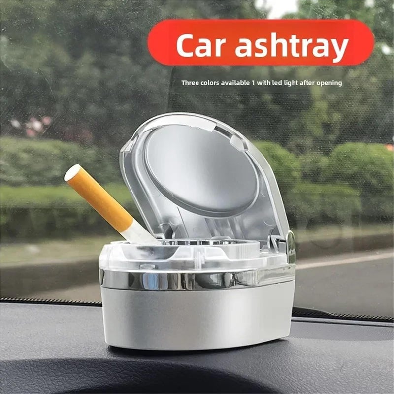 Car Ashtray With Blue LED Light - Auto Vehicle Cigarette Lighter Holder & Odor Eliminator - Car Interior Accessories - Image 3