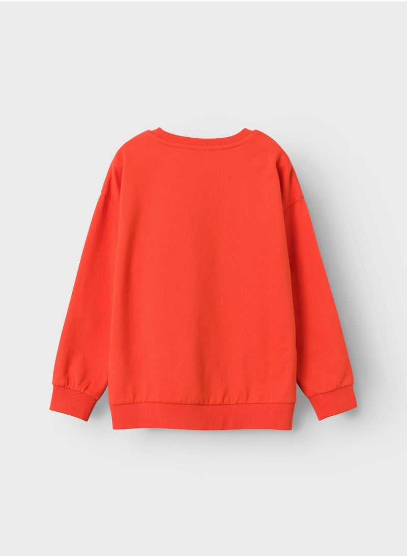 NAME IT - Kids Text Print Sweatshirt - Image 1