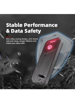 كينجس بيك Z5 512 جيجابايت SSD خارجي محمول مع ضوء RGB - حتى 2100 ميجابايت/ثانية، حافظة من سبائك الزنك، واجهة USB 3.2 Gen2x2، محركات الأقراص الصلبة ذات الحالة الصلبة القصوى، متوافقة مع الهاتف المحمول/PS5/الكمبيوتر المحمول/التلفزيون/الكمبيوتر الشخصي  - Image 5