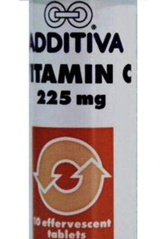 Additiva Vitamin C 225 mg Lemon Effervescent Tablets - 10 Count - Image 1