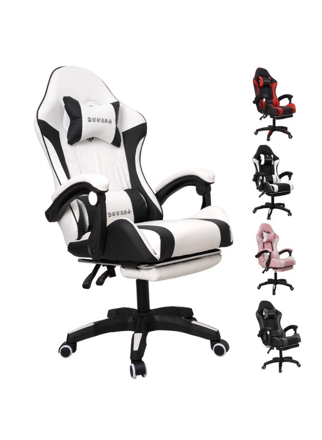 DUUKOA Gaming Chair with Footrest  Ergonomic Computer Chair 90°–135° Adjustment Backrest Perfect - Image 1