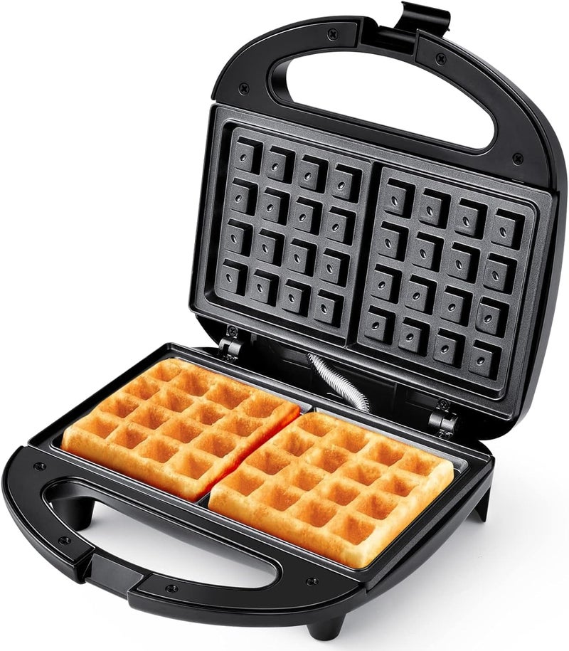 yashe Waffle Maker, 750W Electric Non-Stick Waffle Iron Machine, Dual Belgian Waffle Machine, Automatic Temperature Control, Cool Touch Handle - Image 1