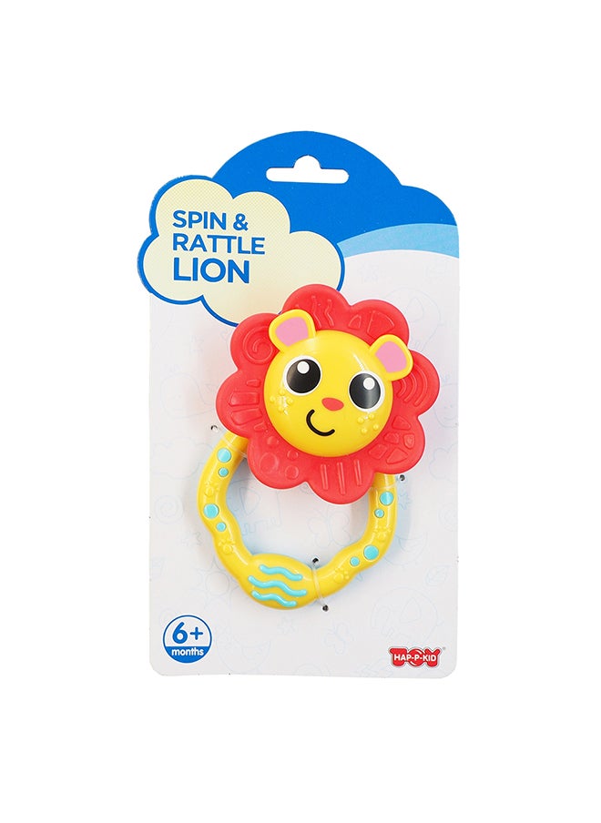 Happy Kids Little Learners My First Rattle (Lion) - Baby Rattle Toy  - Image 1