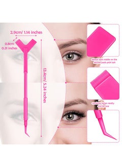 Patelai 100 Pieces Y Shape Eyelash Lift Tool Eyelash Brush Lash Lift Perm Lash Lift Tool Y Shape Eyelash Brush For Eyelash Extension Supplies Makeup Tool  - Image 3