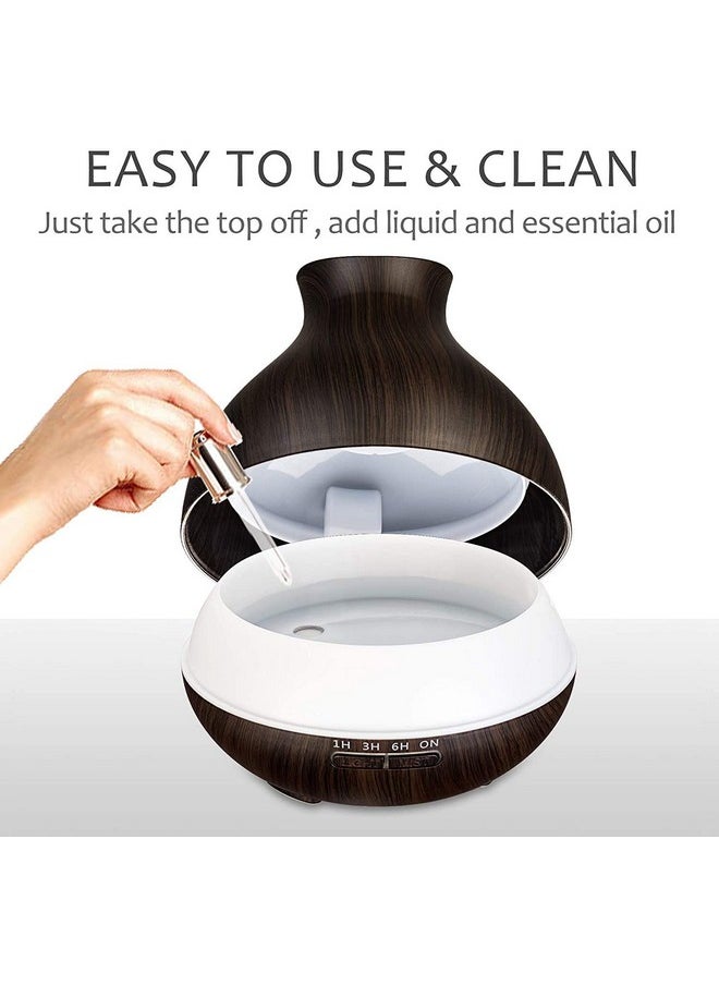 BZseed Aromatherapy Essential Oil Diffuser 550Ml Ultrasonic Fragrant Oil Large Room Humidifier Diffusers For Home With Timer And Waterless Autooff 7 Color Led Lightscool Mist Humidifiers  - Image 5