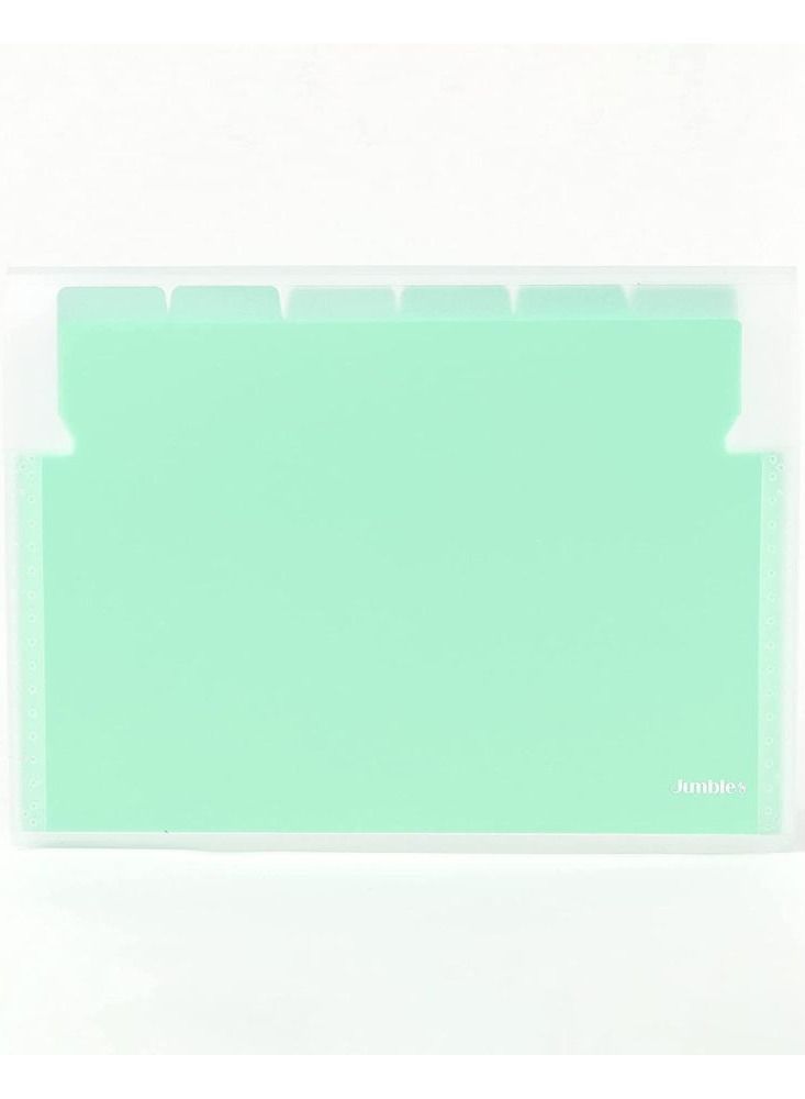 Jumble & co Snuggly A4 Stationery Folder Green - Image 2