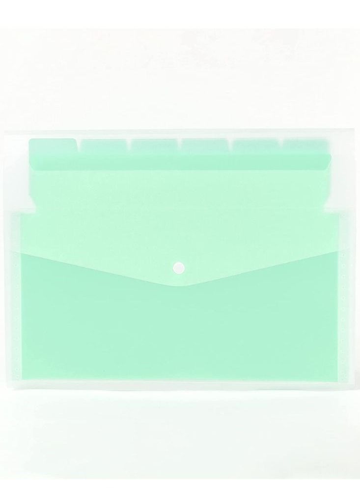 Jumble & co Snuggly A4 Stationery Folder Green - Image 1