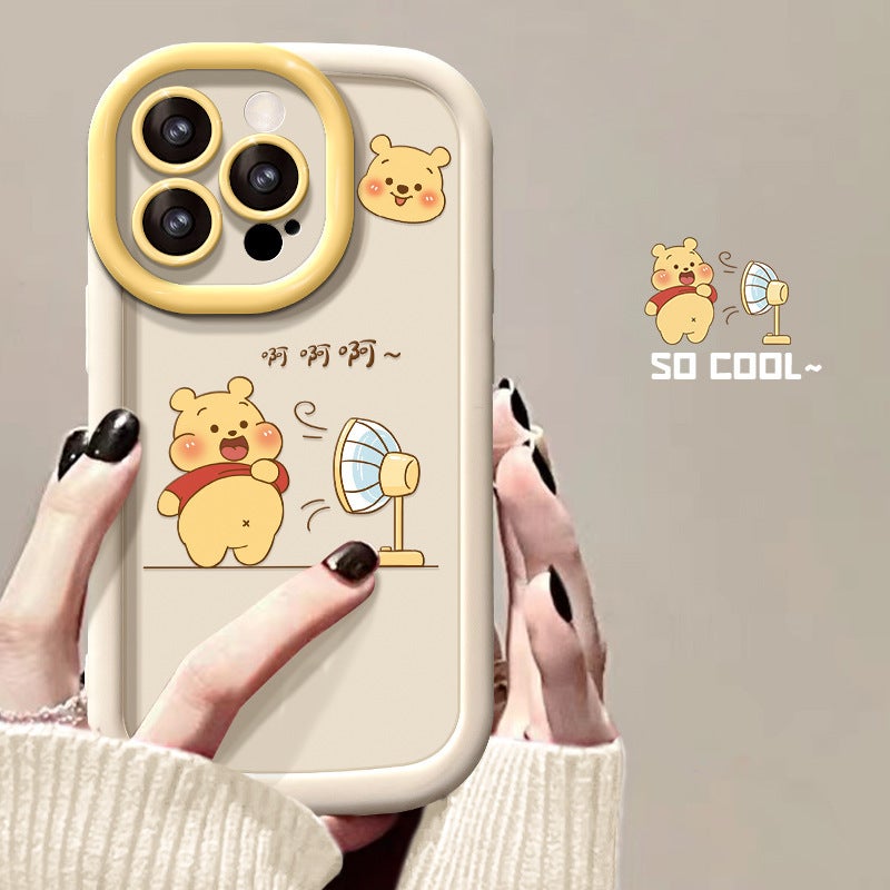 Suitable for Apple 16 Puff Mobile Phone Case Female Iphone13 Cute Bear 14Promax/12 Cartoon 15/11 - Image 2