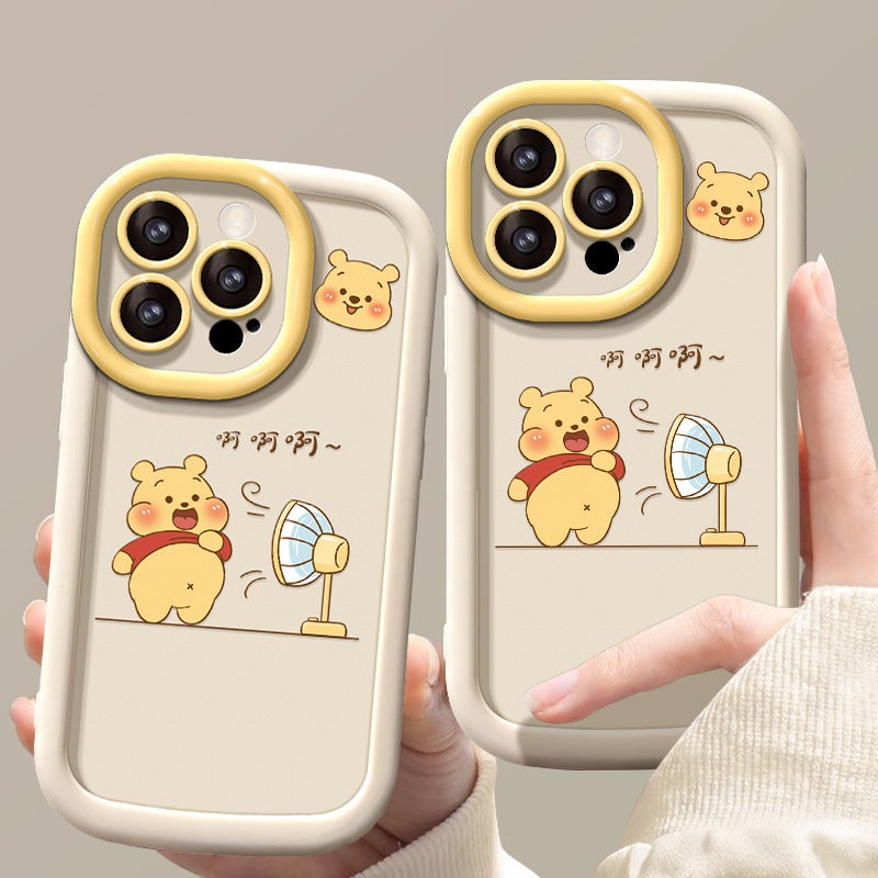 Suitable for Apple 16 Puff Mobile Phone Case Female Iphone13 Cute Bear 14Promax/12 Cartoon 15/11 - Image 3