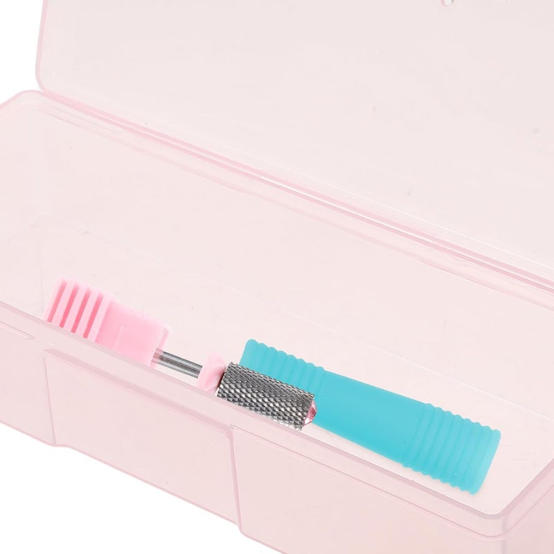 Nail Tool Box Large Pink Nail File Storage Organizer Compact Portable Manicure Accessories Case for Salon and Home Beauty Supplies - Image 3