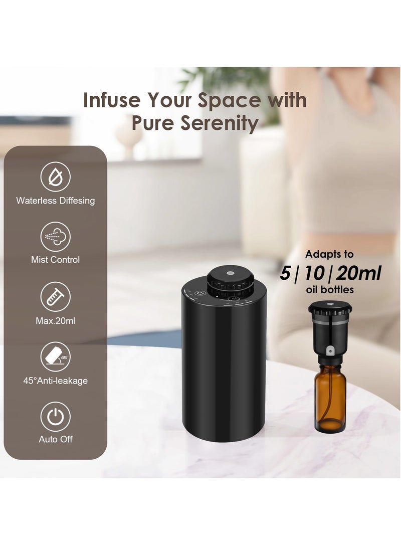 Y&D （Black）Two-Fluid Waterless Essential Oil Machine Cold Mist Aromatherapy Machine Home Fragrance Diffuser Automatic Spray Fragrance Instrument  - Image 2