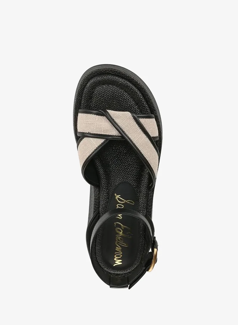 Sam Edelman BLACK Nylie Platform Ankle Strap Sandal for Women | Best Price UAE