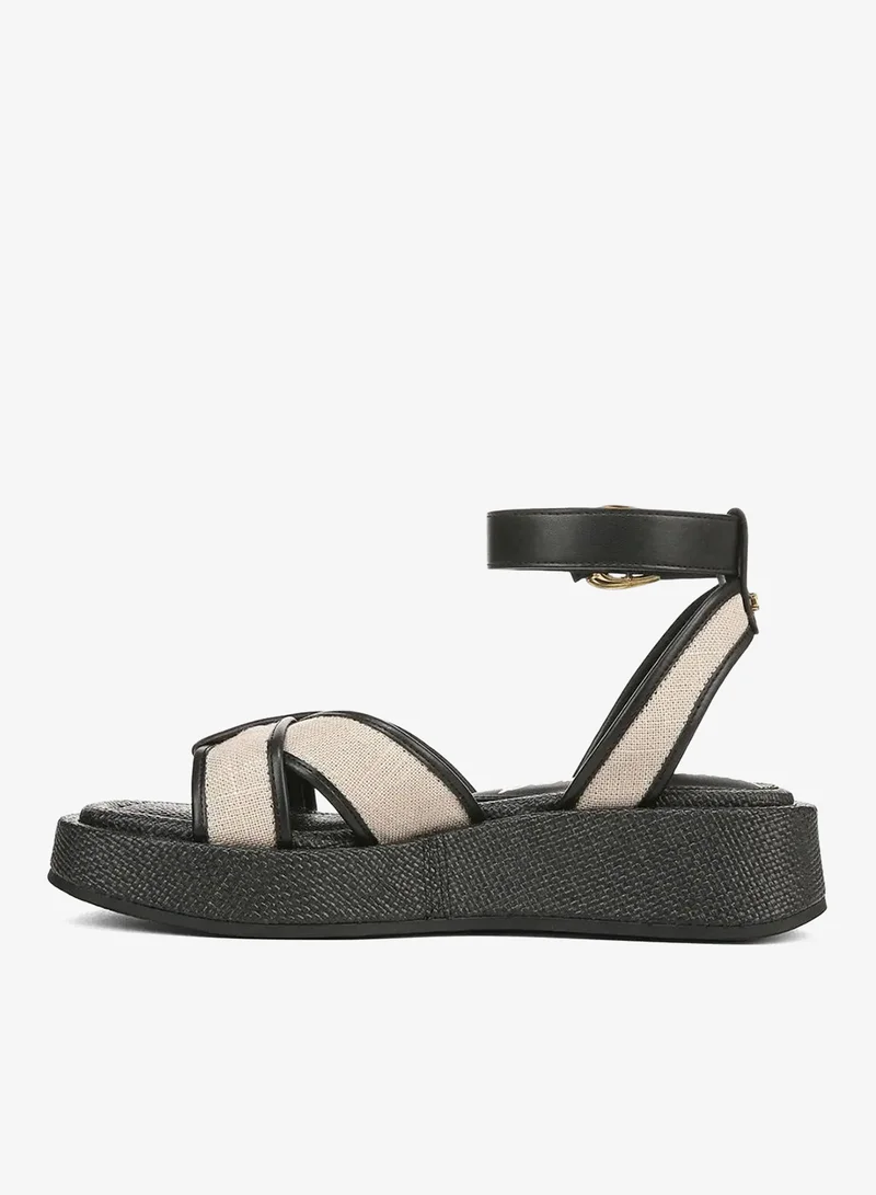Sam Edelman BLACK Nylie Platform Ankle Strap Sandal for Women | Best Price UAE